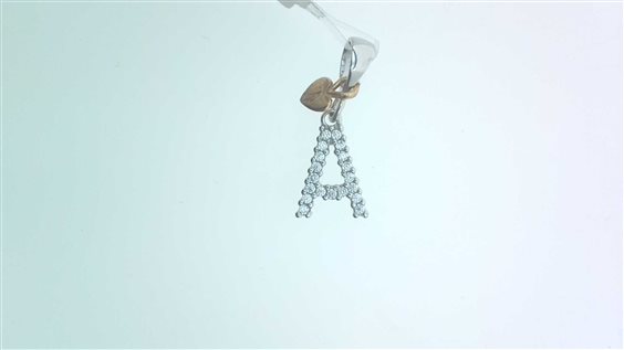 Anhänger Sommer Dame CUORE+LETTERA in Gold Cubic Zirconia -A- ZIRC P US/Z 0.80 BR - -A- ZIRC P US/Z 0.80 BR